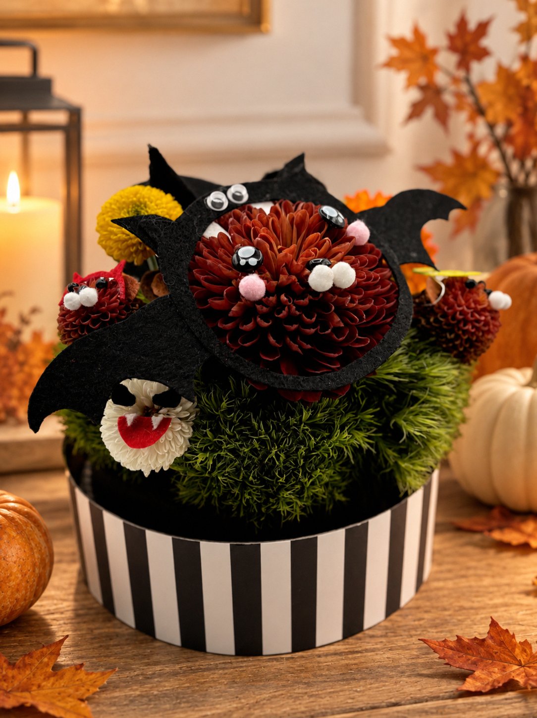 Bluebearry Bear Halloween - (seasonal) Made With Fresh Cut Flowers