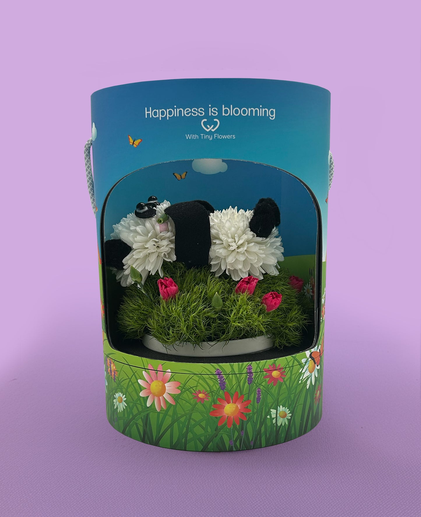 Peter  Panda – calm, cool, covered in blooms