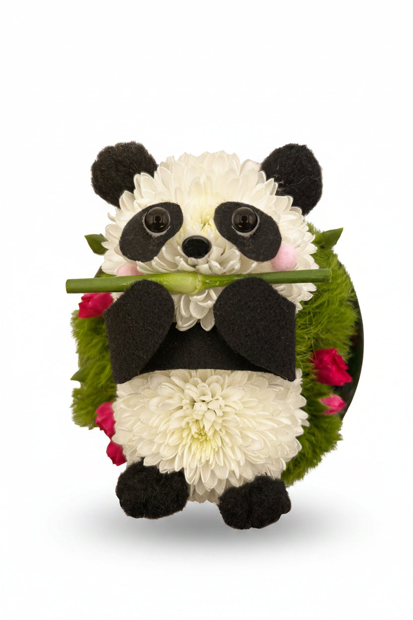 Peter  Panda – calm, cool, covered in blooms